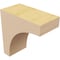 Ekena Millwork 2"W x 4"D x 4"H Classic Stockport Rough Cedar Woodgrain TimberThane Corbel, Primed Tan CORUR02X04X04STORCPR - alternate 3